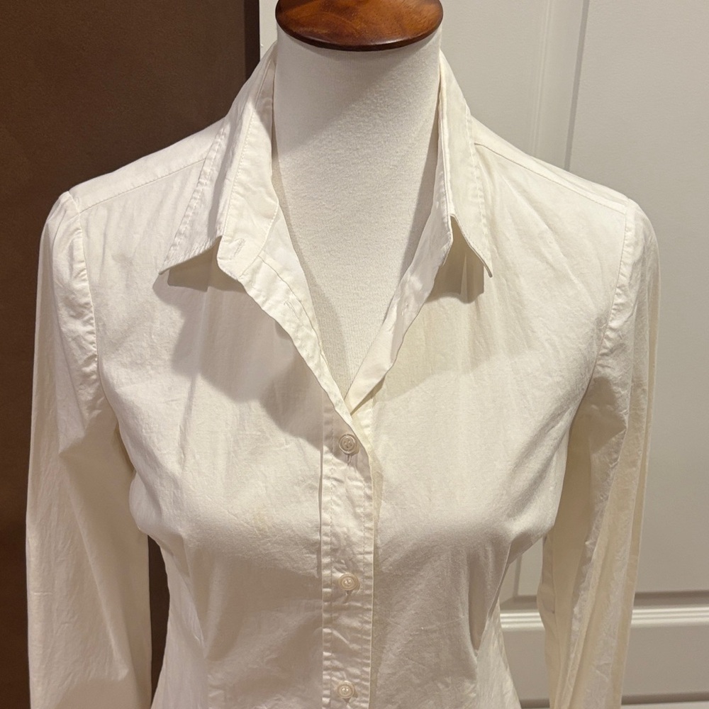 Moda International White Button Down Shirt - Picture 2 of 5